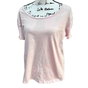 H & M pink top with bows on sleeve